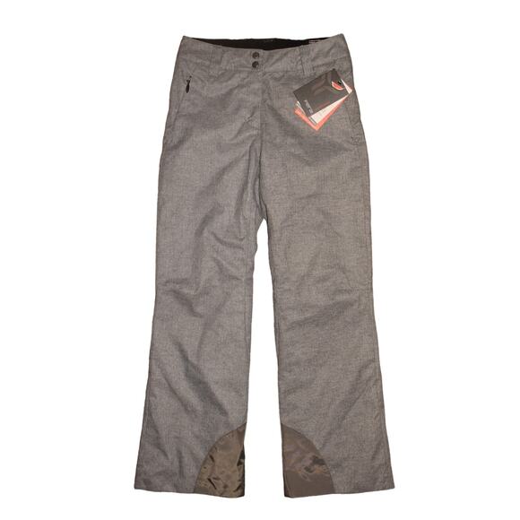 FERA NEW $195 Lucy Insulated Ski Pants Mid Rise Boot Cut Gray Flannel Size‎ 6 - Picture 1 of 4